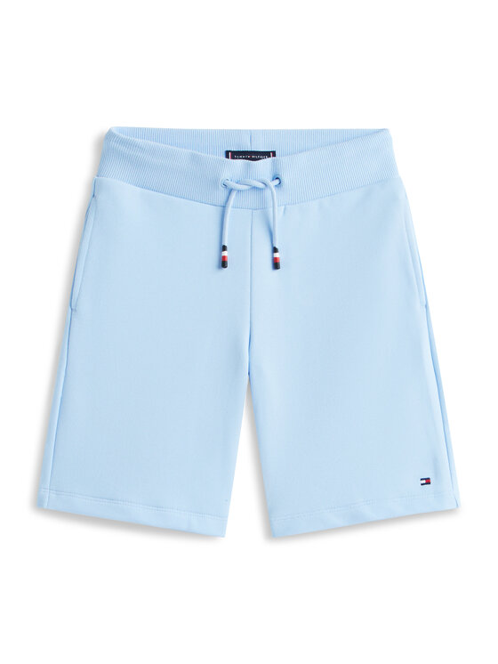Tommy Hilfiger Tommy Hilfiger Tricou Essential Logo KB0KB09666 Albastru deschis Regular Fit