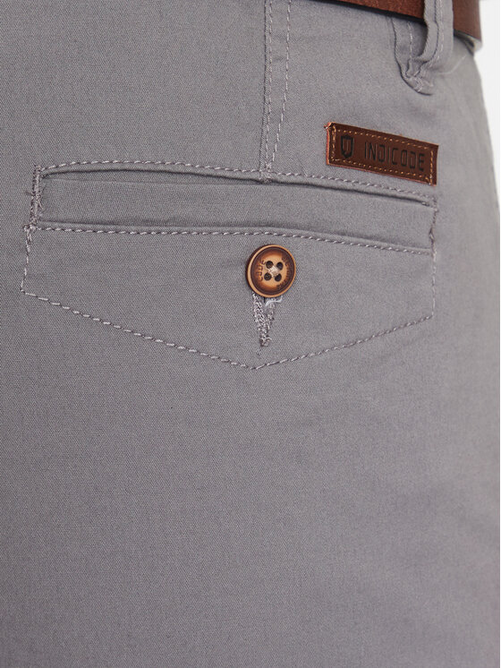 INDICODE INDICODE Auduma bikses Gower 65-159 Pelēks Regular Fit