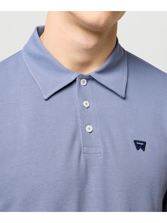 Wrangler Wrangler Polo 112371396 Niebieski Regular Fit