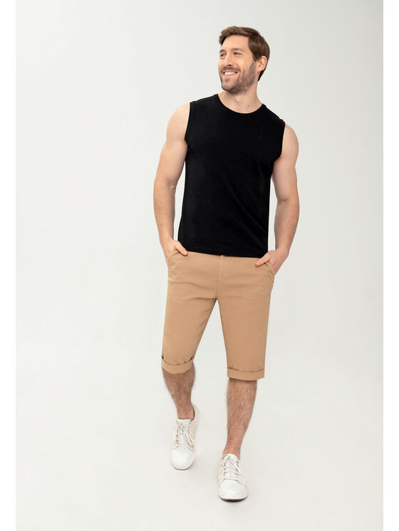 Volcano Volcano Tank top T-TANK Czarny Regular Fit