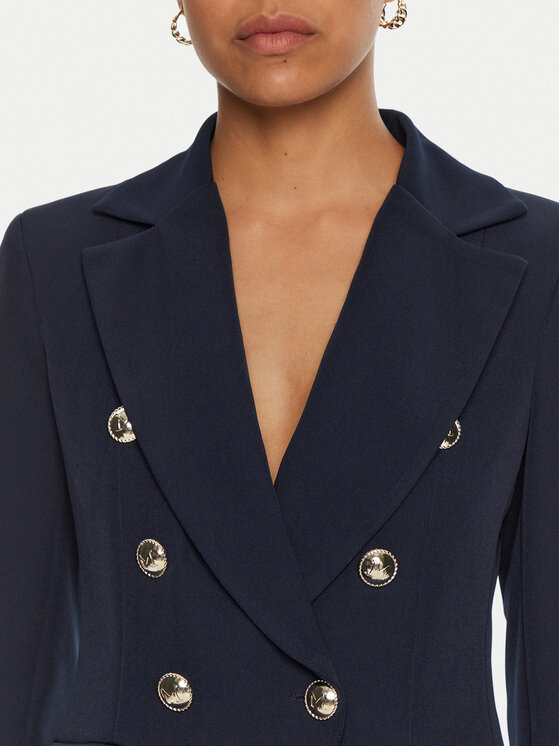 Maryley Maryley Marynarka 24IB139/43BL Granatowy Regular Fit