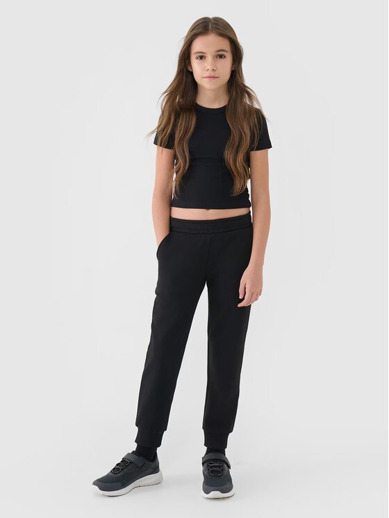 4F 4F Tričko 4FJWSS25TTSHF1852-20S Čierna Slim Fit