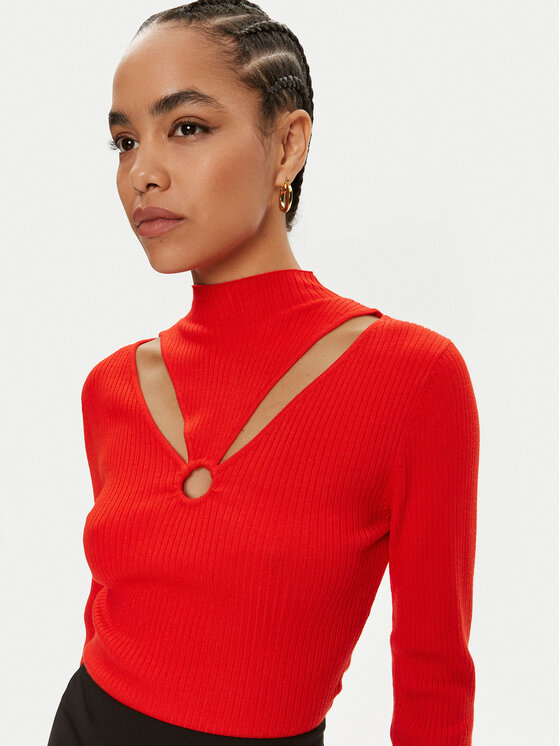 Morgan Morgan Maglione 241-MELINE Rosso Slim Fit