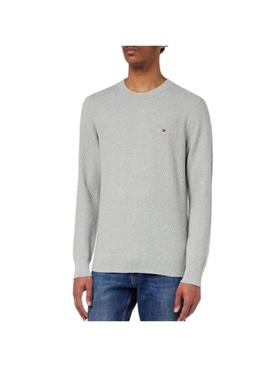 Tommy Hilfiger Tommy Hilfiger Svetr CROSS MW0MW29035 Šedá Regular Fit