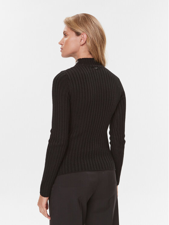 Liu Jo Liu Jo Pulover MF3223 MA95M Negru Regular Fit