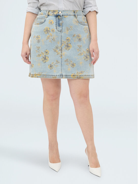 Fiorella Rubino Fiorella Rubino Minigonna 1402T000381N004 Turchese Regular Fit