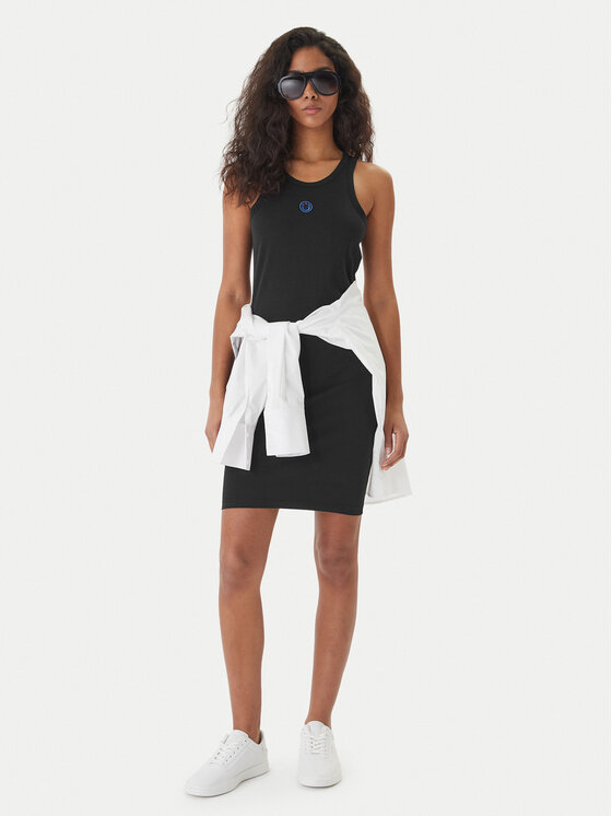HUGO HUGO Hétköznapi ruha Necerie_B 50563773 Fekete Extra Slim Fit