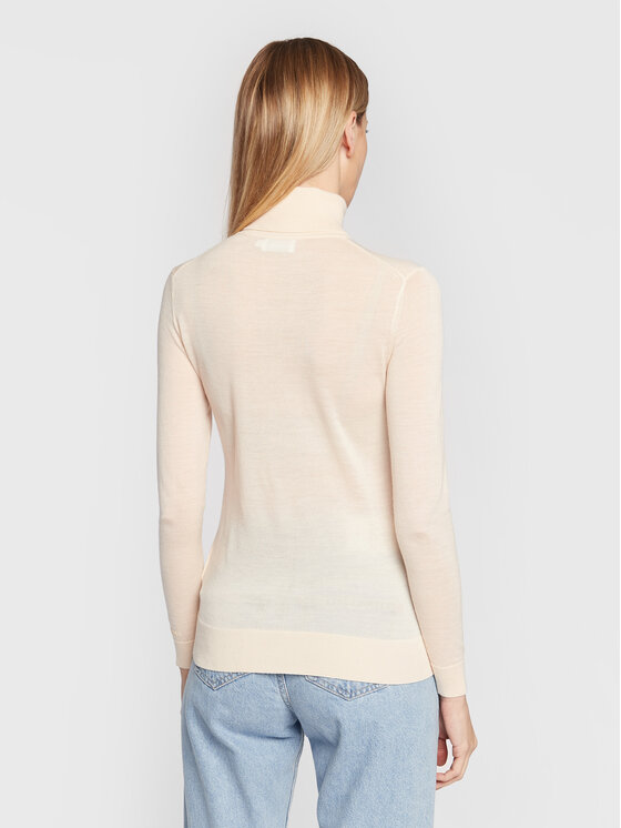 Calvin Klein Calvin Klein Rolák Extra Fine K20K204770 Béžová Slim Fit