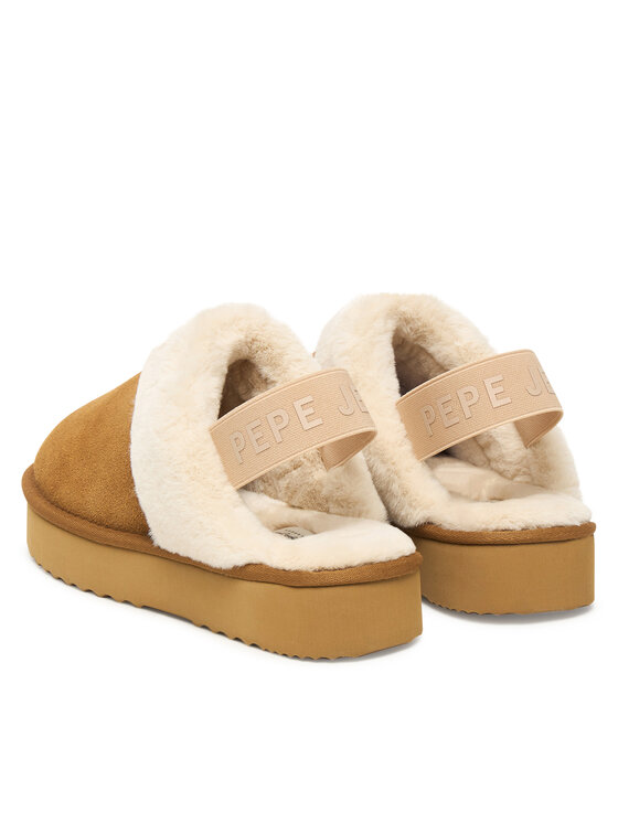Pepe Jeans Pepe Jeans Kapcie Dissy Tape W PLS100001 Brązowy