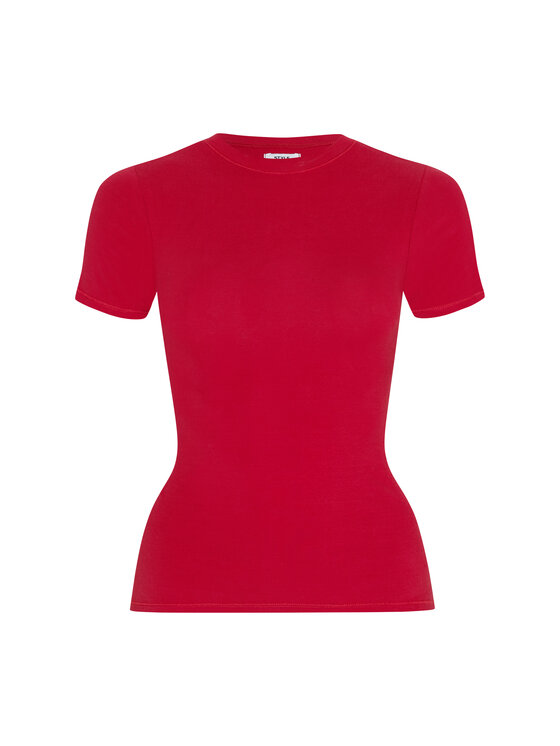 Style Republic Style Republic T-Shirt Shortsleeve Basic Czerwony Curvy Fit