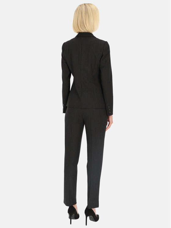 Potis & Verso Potis & Verso Marynarka Kera Czarny Slim Fit
