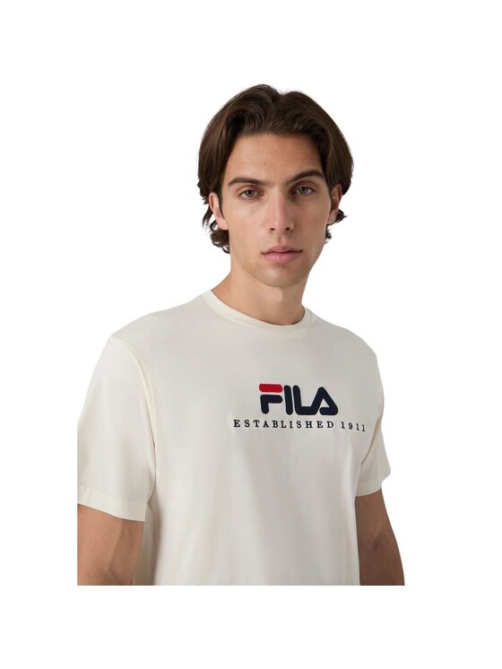 Fila Fila T-shirt Valsera Regular Logo T-shirt Écru Regular Fit