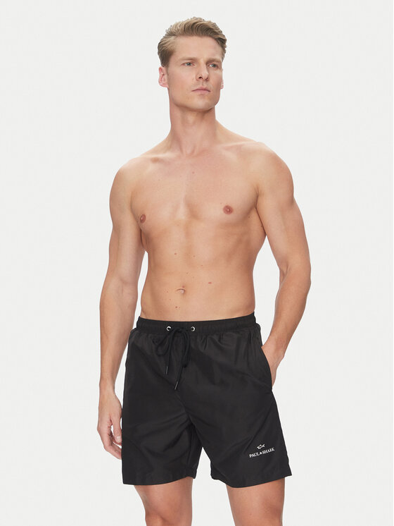 Paul&Shark Paul&Shark Pantaloni scurți pentru înot 25415000 Negru Regular Fit