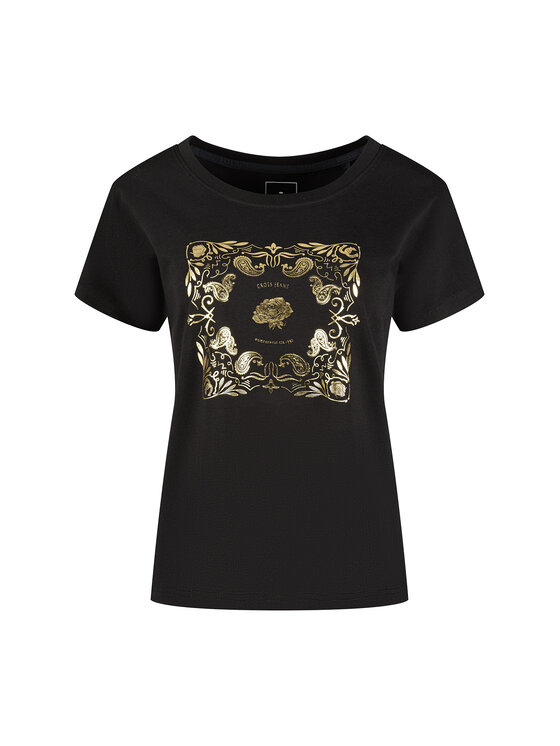 Cross Jeans Cross Jeans T-Shirt 56248-020 Czarny