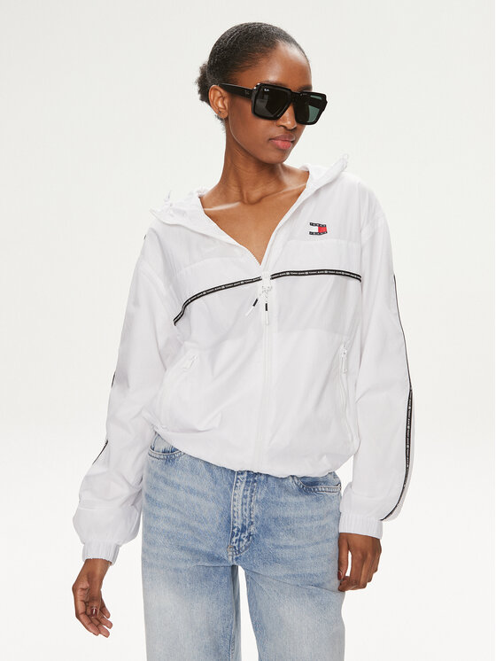 Tommy Jeans Tommy Jeans Geacă de vânt Chicago DW0DW17753 Alb Regular Fit