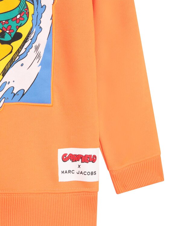 Marc Jacobs Marc Jacobs Mikina Garfield W25576 S Oranžová Regular Fit