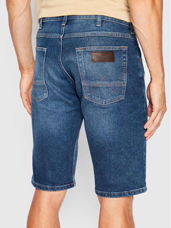 Wrangler Wrangler Szorty jeansowe Colton W15VYL31Q 112145846 Niebieski Regular Fit