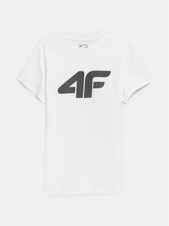 4F 4F T-shirt 4FWSS24TTSHM1155 Bijela Regular Fit