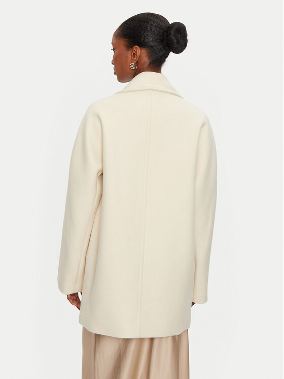 Morgan Morgan Cappotto di lana 242-GAM Écru Regular Fit