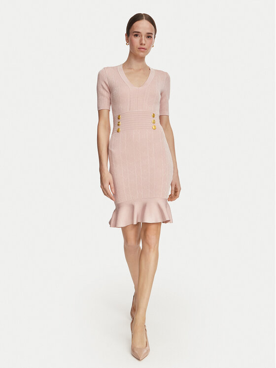 Marciano Guess Marciano Guess Úpletové šaty G6YK18 Z1012 Světle růžová Slim Fit