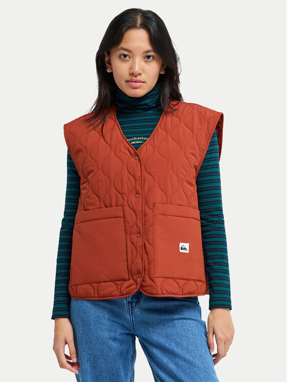 Quiksilver Quiksilver Bodywarmer Kalong EQWJK03085 Schwarz Boxy Fit