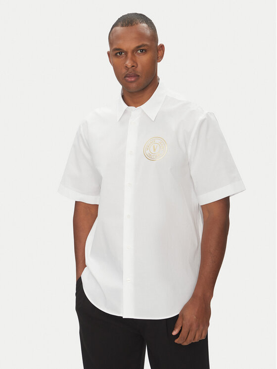 Versace Jeans Couture Košeľa 78GALY11 Biela Regular Fit