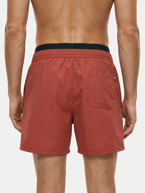 Tommy Hilfiger Tommy Hilfiger Ujumisšortsid UM0UM03749 Punane Regular Fit