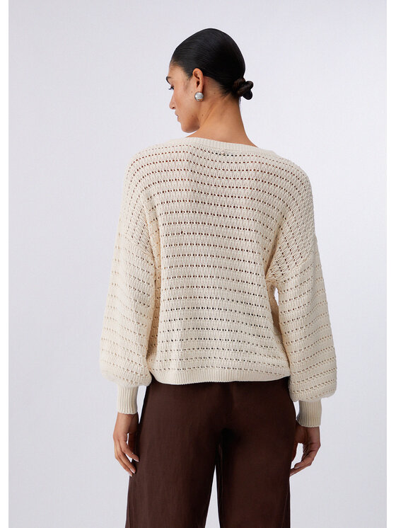 Liu Jo Liu Jo Maglione CA6304MS042P9572 Crema Regular Fit