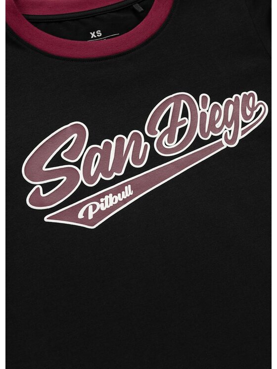 PITBULL PITBULL T-Shirt SAN DIEGO ANGEL Czarny Regular Fit