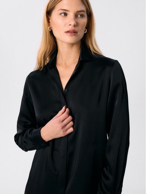 MARI PRETI MARI PRETI Camicia Whisper Nero Regular Fit