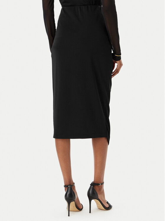 Rinascimento Rinascimento Midi sijonas CFC0123489003 Juoda Regular Fit