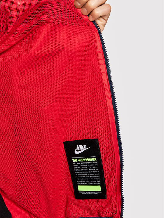 Nike Nike Kurtka do biegania Sportswear Windrunner DA0001 Czerwony Standard Fit