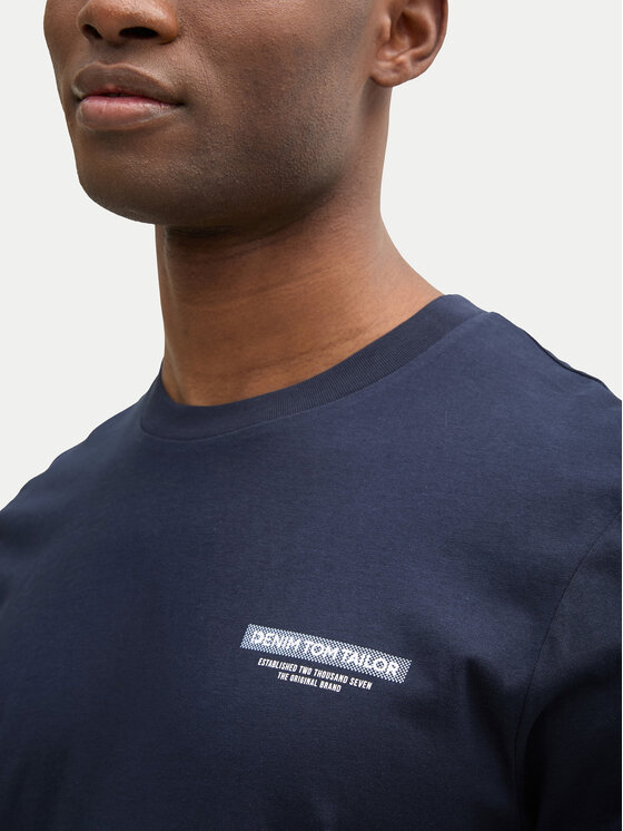 Tom Tailor Denim Tom Tailor Denim T-särk 1043491 Tumesinine Regular Fit