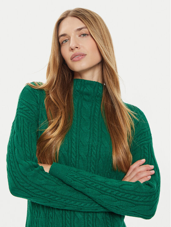 TATUUM Tatuum Sukienka dzianinowa Wenewi T2320.211B Zielony Regular Fit