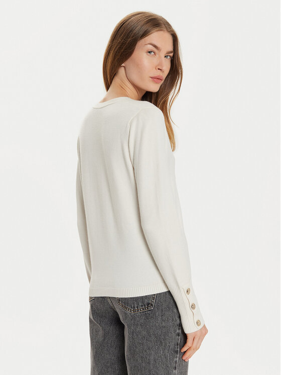 Morgan Morgan Sweter 242-MGOLD Écru Regular Fit