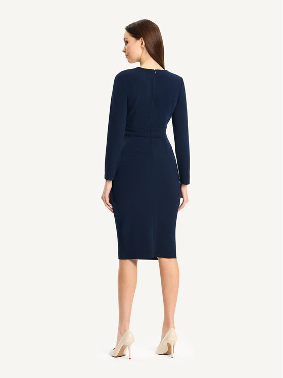 KMX KMX Sukienka koktajlowa 923360012 Granatowy Fitted Fit