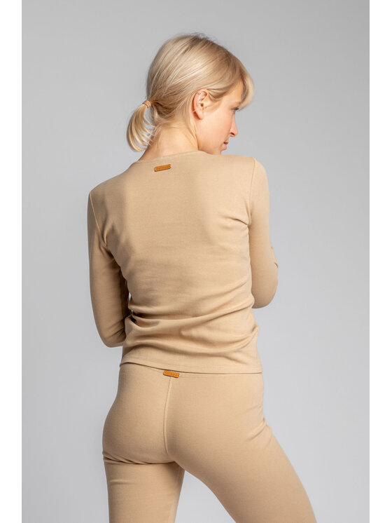 LaLupa LaLupa Bluzka LA038 Brązowy Comfortable Fit