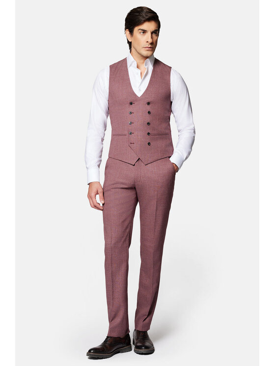 Lancerto Lancerto Kamizelka Rosley KA073124000001 Bordowy Regular Fit