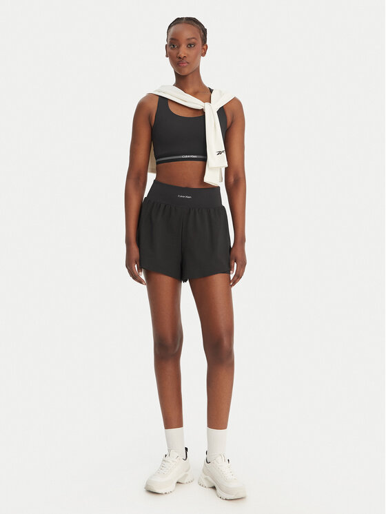 Calvin Klein Performance Calvin Klein Performance Sporta šorti LVGWS6S802 Melns Regular Fit