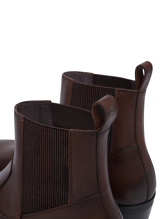 KARL LAGERFELD KARL LAGERFELD Botki Dallas KL12646 Brązowy ciemny