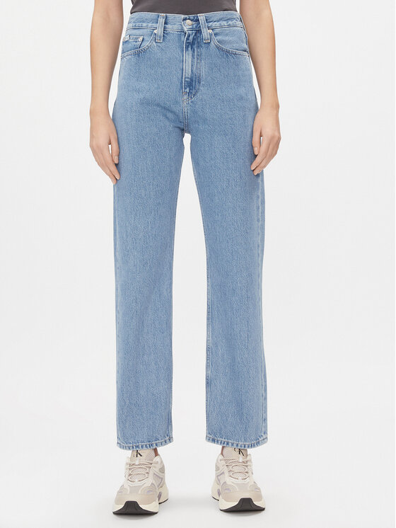 Calvin Klein Jeans Calvin Klein Jeans Traperice J20J222138 Plava Straight Fit