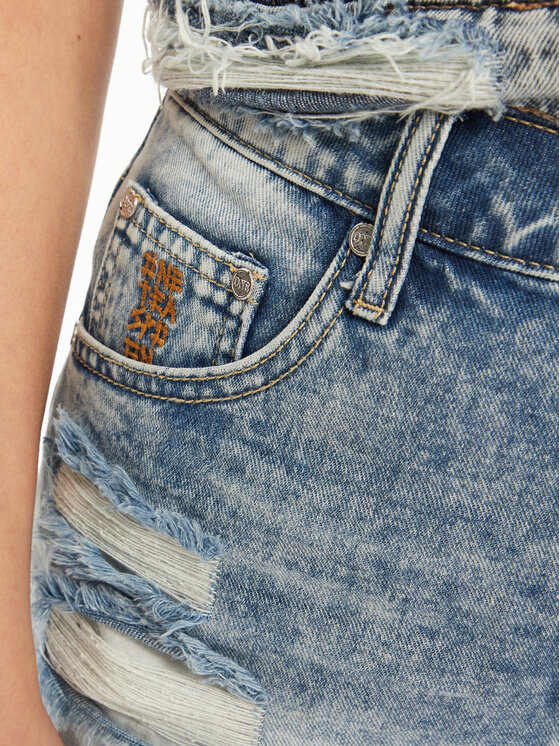 One Teaspoon One Teaspoon Szorty jeansowe Bowies 26723 Niebieski Regular Fit