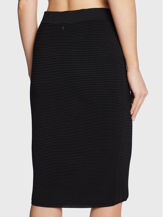 Gonna a matita W3RD97 Z33Y0 Nero Slim Fit