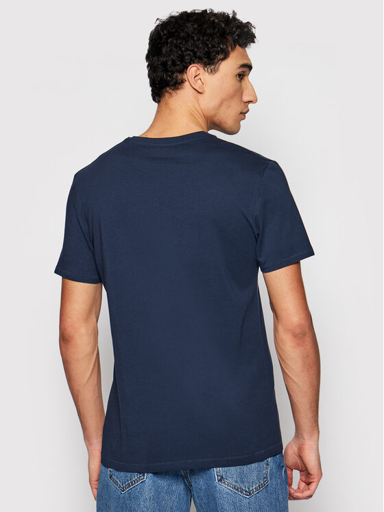 Wrangler Wrangler T-Shirt Ss Sing Off Tee W7C07D335 112131601 Granatowy Regular Fit