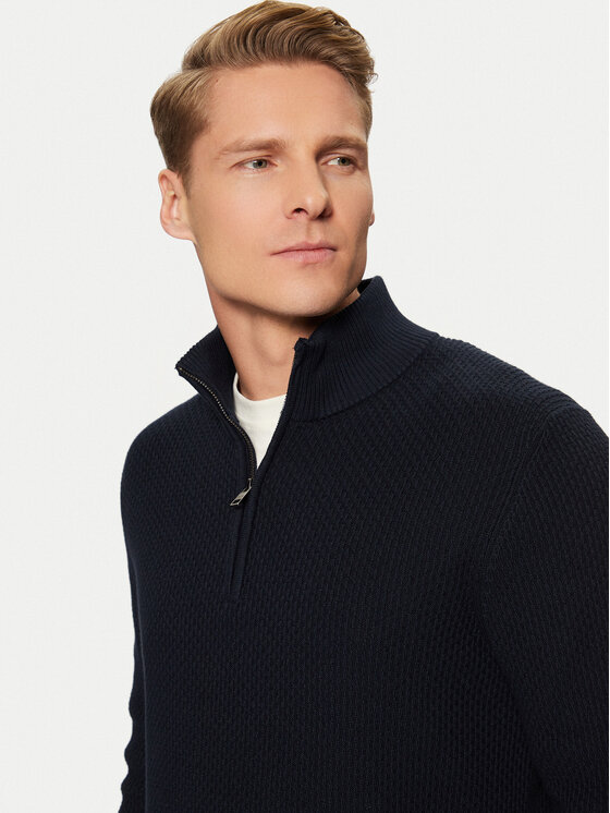 s.Oliver s.Oliver Пуловер 2150765 Тъмносин Regular Fit