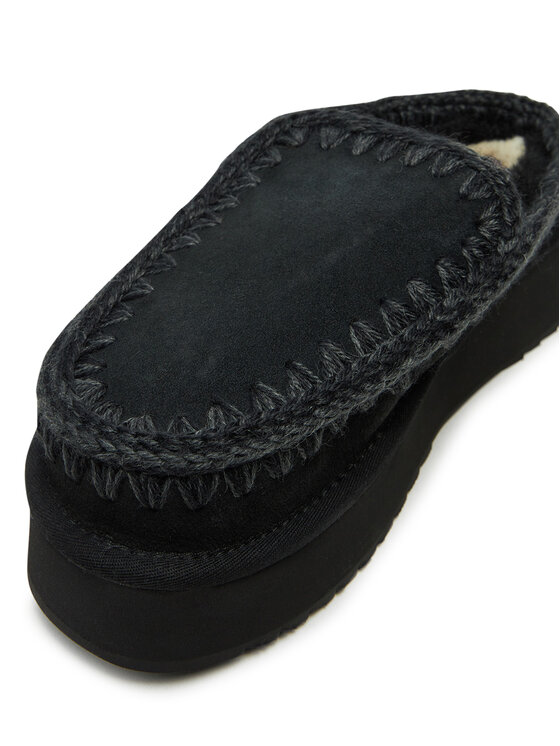 Mou Mou Bačkory Clog Eskimo Platform FW681004A Černá