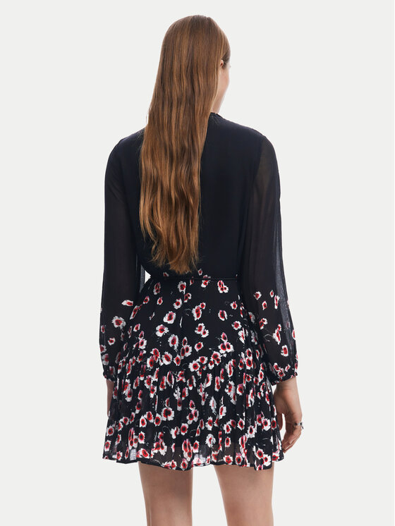 Desigual Desigual Haljina košulja 25SWVW31 Crna Regular Fit