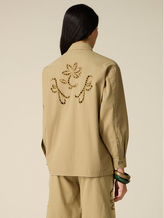 Oltre Oltre Camicia 5052J000878N035 Verde Baggy Fit