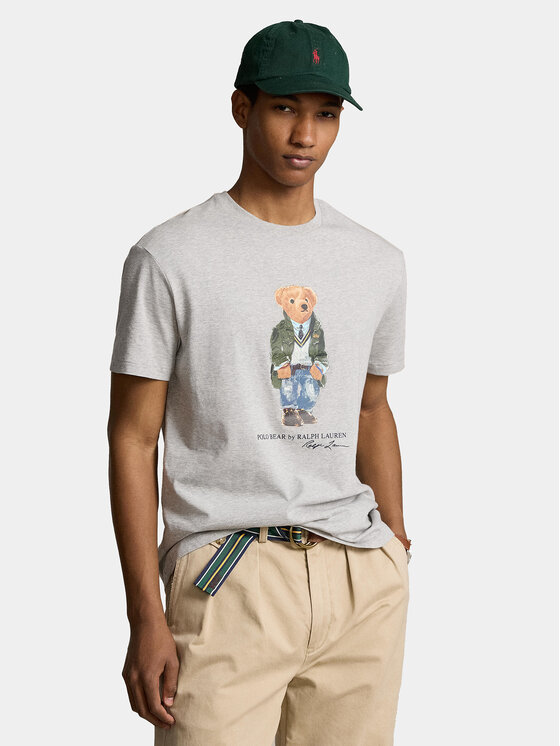 T-Shirt Polo Ralph Lauren, Velikost:XXL, Barva: Šedá, 710854497035