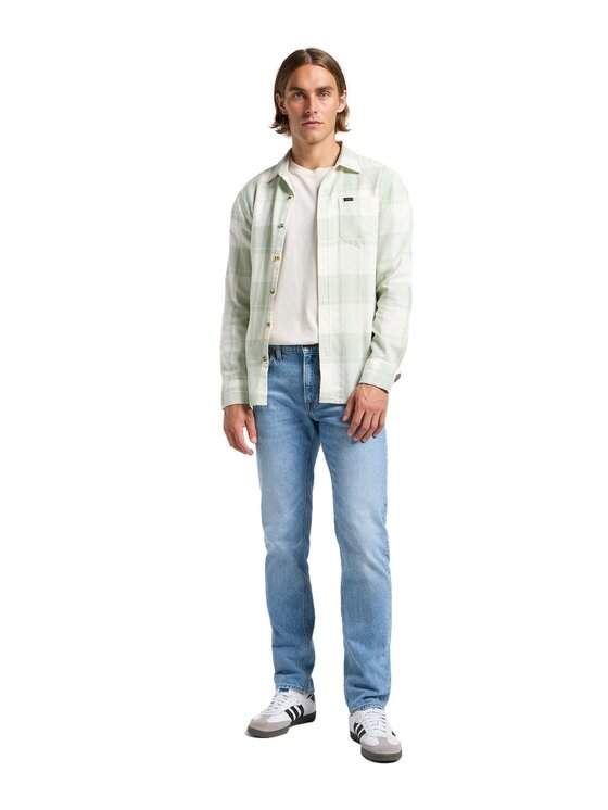 Lee Lee Koszula 112364117 Zielony Relaxed Fit